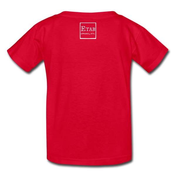 "Be Positive" Kids' T-Shirt - red