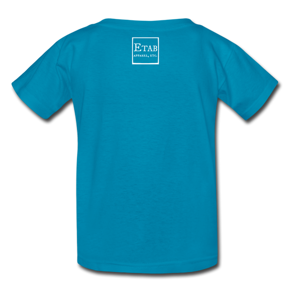 "Be Positive" Kids' T-Shirt - turquoise