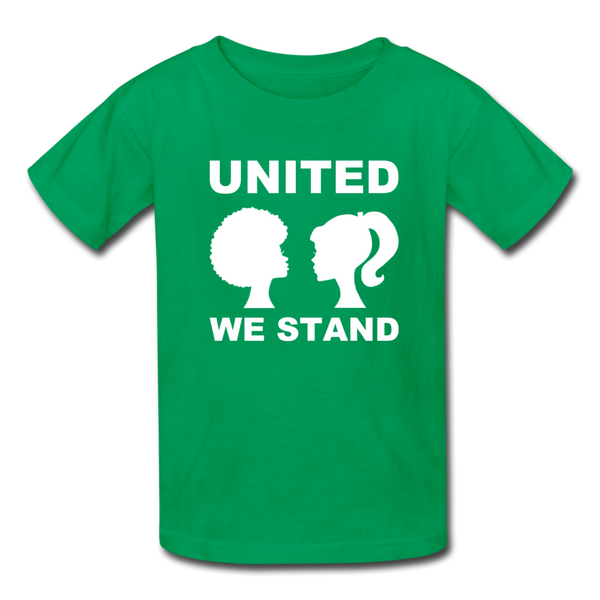 "United We Stand Girls" Kids' T-Shirt - kelly green