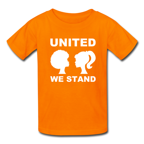 "United We Stand Girls" Kids' T-Shirt - orange