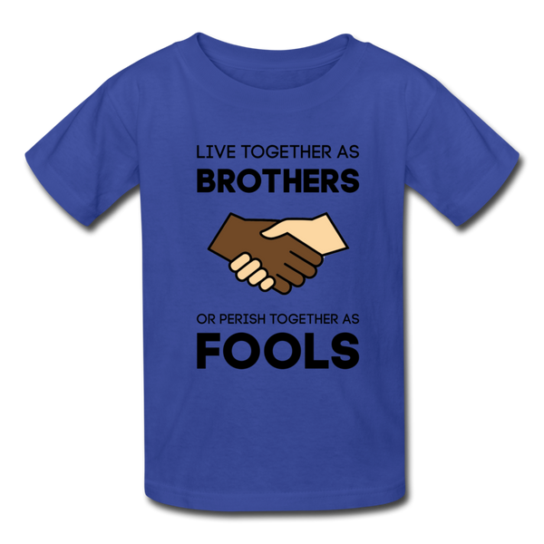 "Brothers" Kids' T-Shirt - royal blue