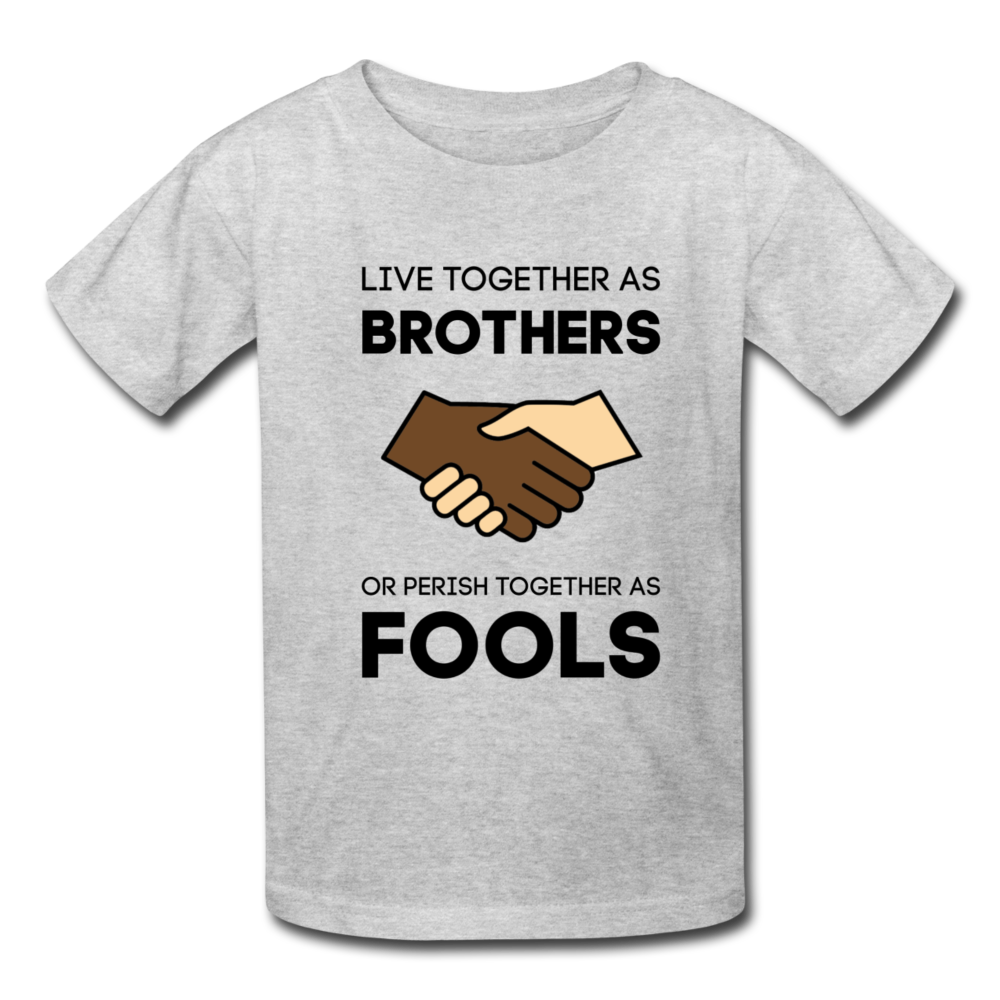 "Brothers" Kids' T-Shirt - heather gray