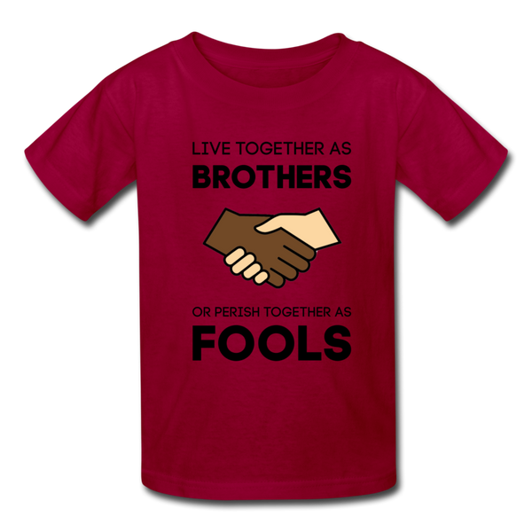 "Brothers" Kids' T-Shirt - dark red