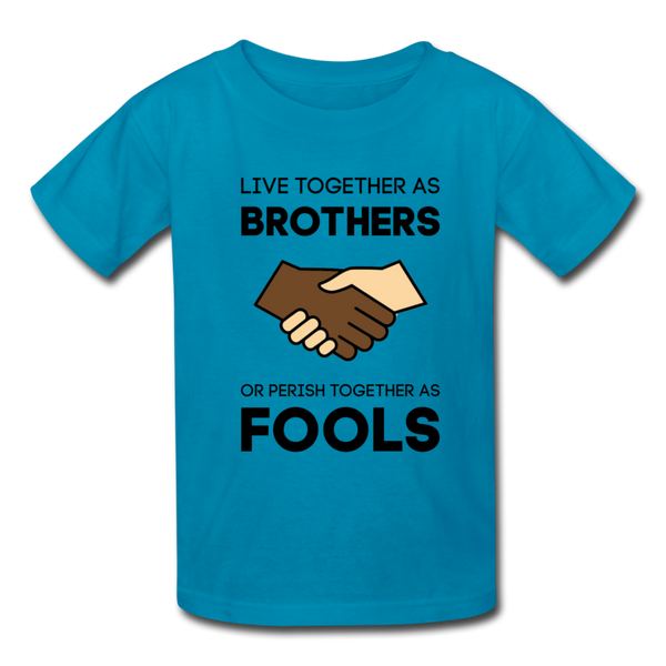 "Brothers" Kids' T-Shirt - turquoise