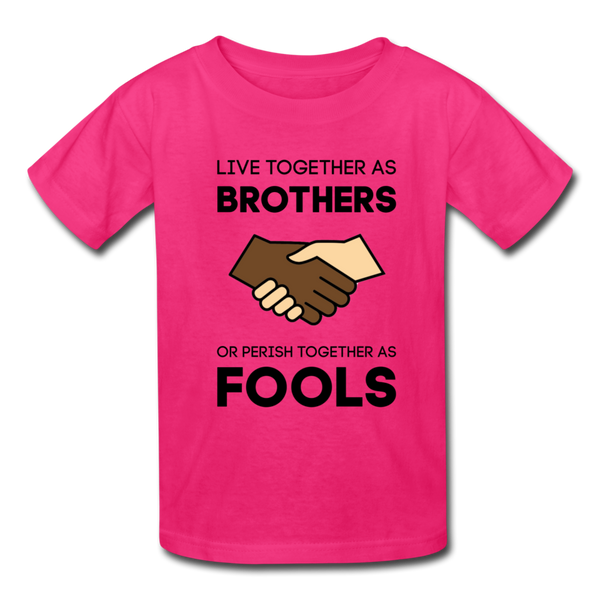 "Brothers" Kids' T-Shirt - fuchsia