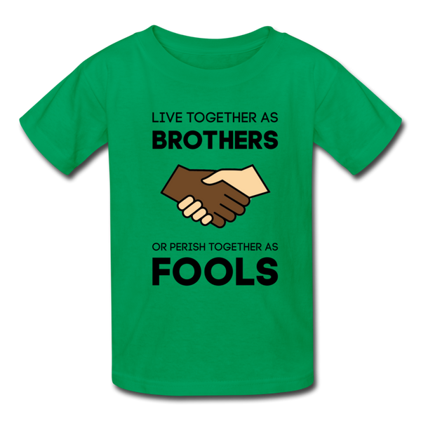 "Brothers" Kids' T-Shirt - kelly green