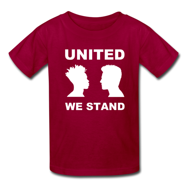 "United We Stand Boys" Kids' T-Shirt - dark red