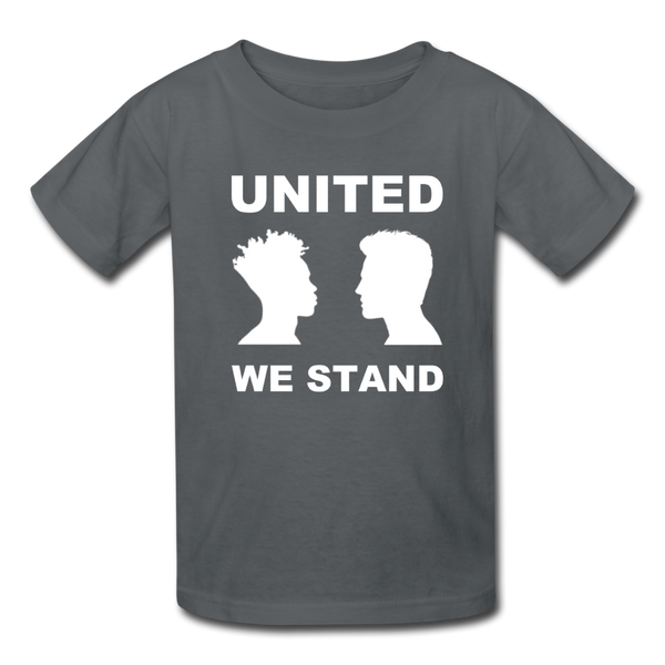 "United We Stand Boys" Kids' T-Shirt - charcoal