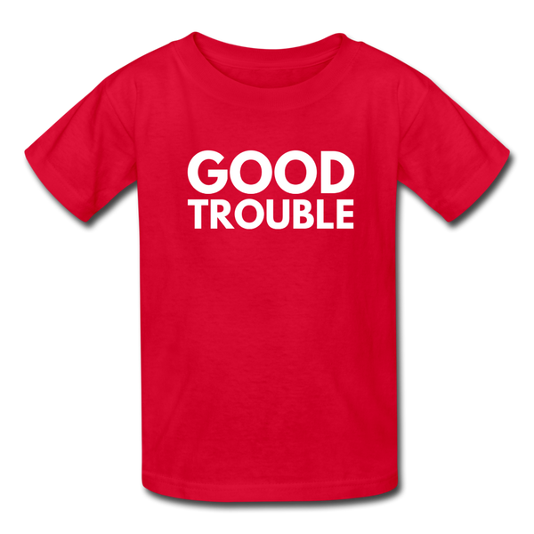 "Good Trouble" Kids' T-Shirt - red