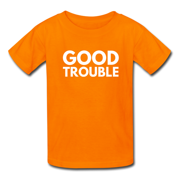 "Good Trouble" Kids' T-Shirt - orange