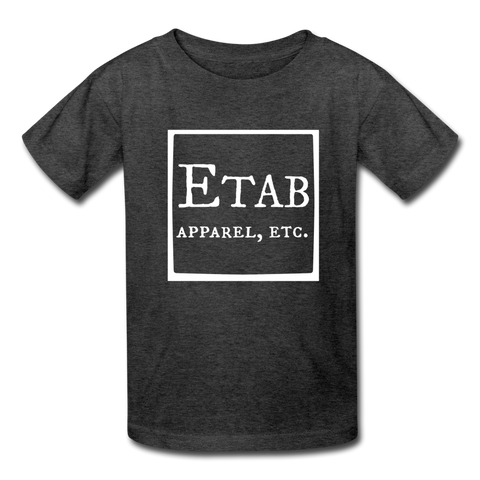 "Etab Logo" Kids' T-Shirt - heather black