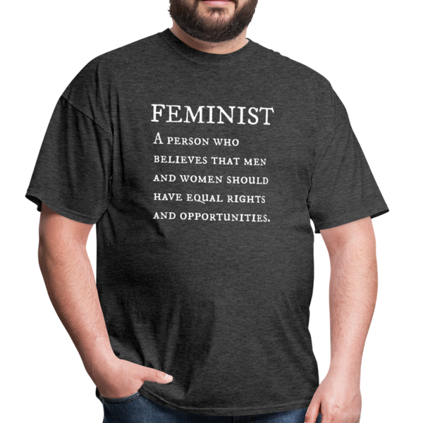 "Feminist" Unisex Classic T-Shirt - heather black
