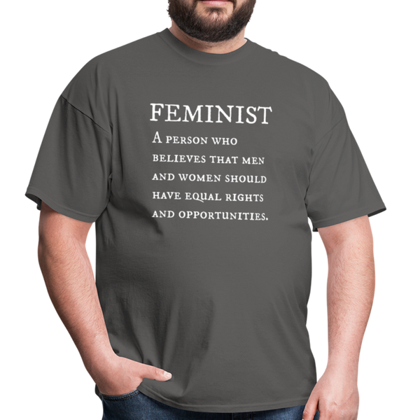 "Feminist" Unisex Classic T-Shirt - charcoal