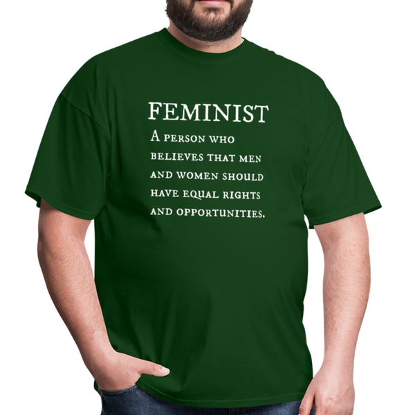 "Feminist" Unisex Classic T-Shirt - forest green
