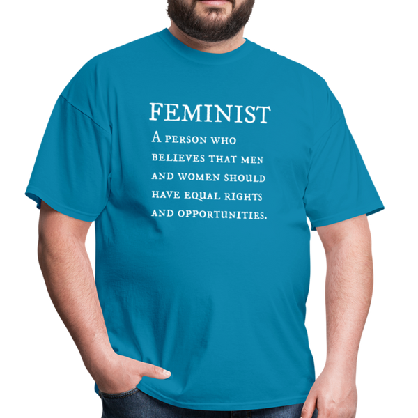 "Feminist" Unisex Classic T-Shirt - turquoise