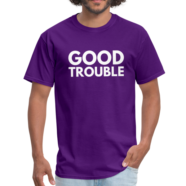 "Good Trouble" Unisex Classic T-Shirt - purple