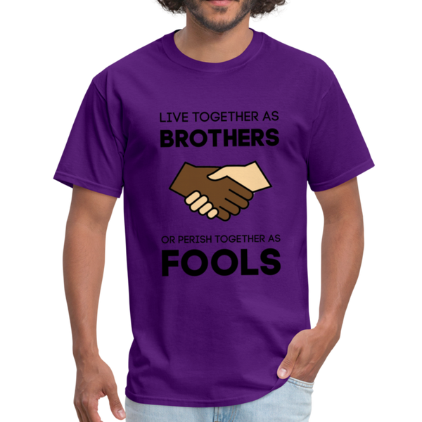 "Brothers" Unisex Classic T-Shirt - purple