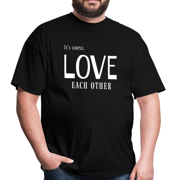 "Love Each Other" Unisex Classic T-Shirt - black