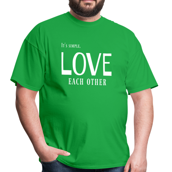 "Love Each Other" Unisex Classic T-Shirt - bright green
