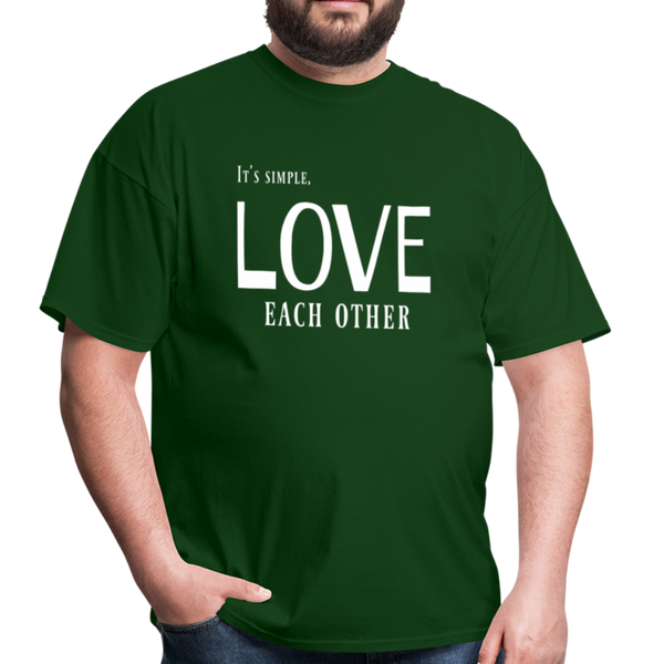 "Love Each Other" Unisex Classic T-Shirt - forest green