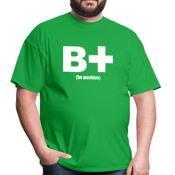 "Be Positive" Unisex Classic T-Shirt - bright green