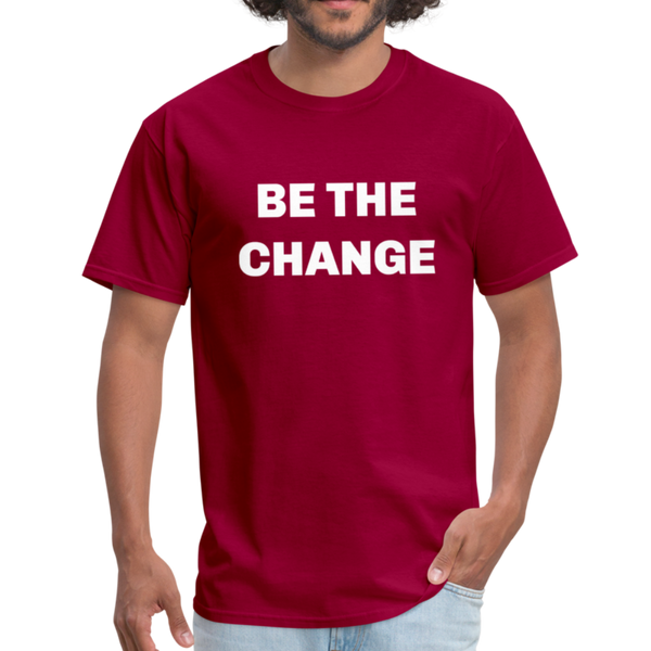 "Be The Change" Unisex Classic T-Shirt - dark red