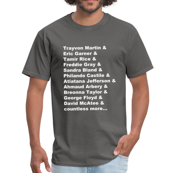 "Remember Their Names" Unisex Classic T-Shirt - charcoal