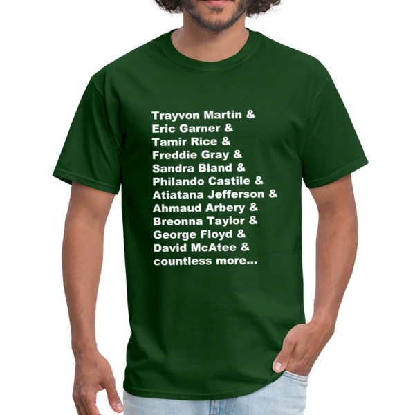 "Remember Their Names" Unisex Classic T-Shirt - forest green