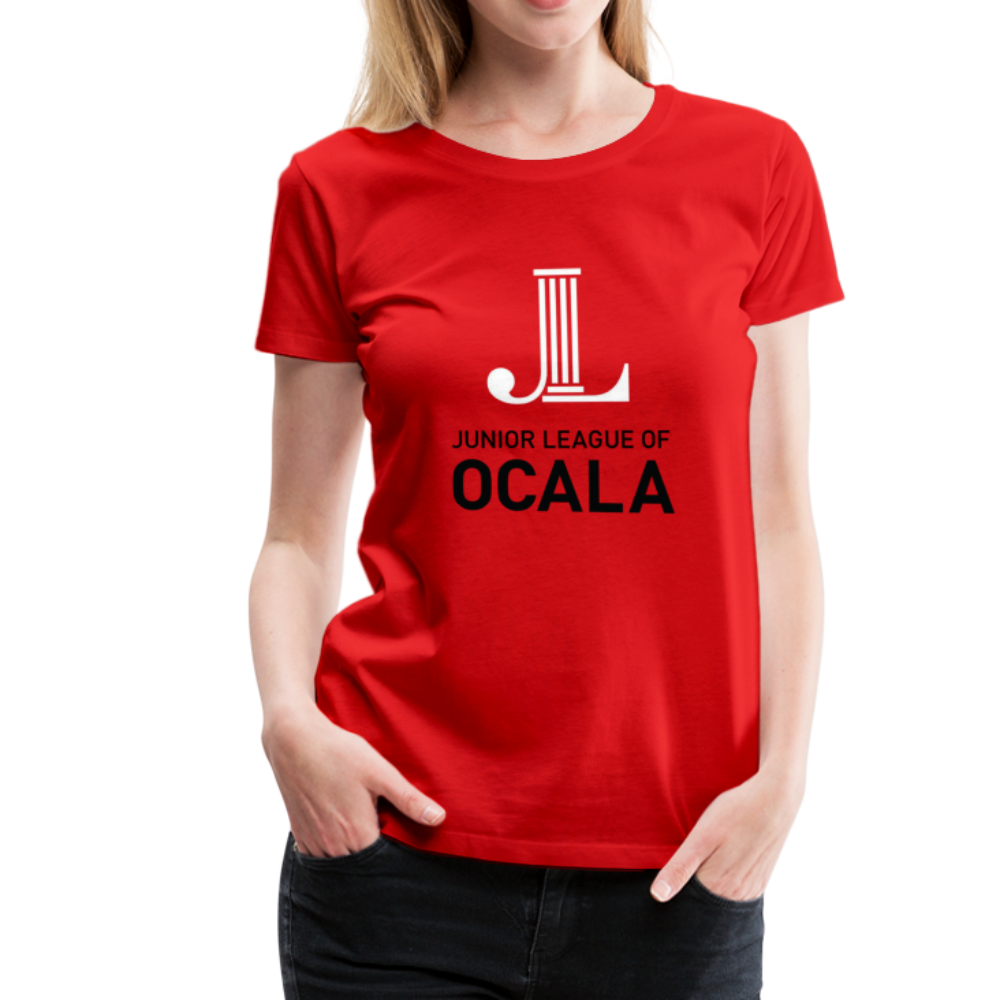 JL Ocala "Logo" Women’s Premium T-Shirt - red