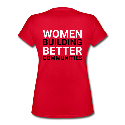 JL Ocala Women's V-Neck T-Shirt - red