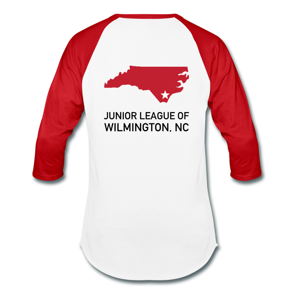 JL Wilmington, NC "Volunteer State" Unisex Baseball T-Shirt - white/red