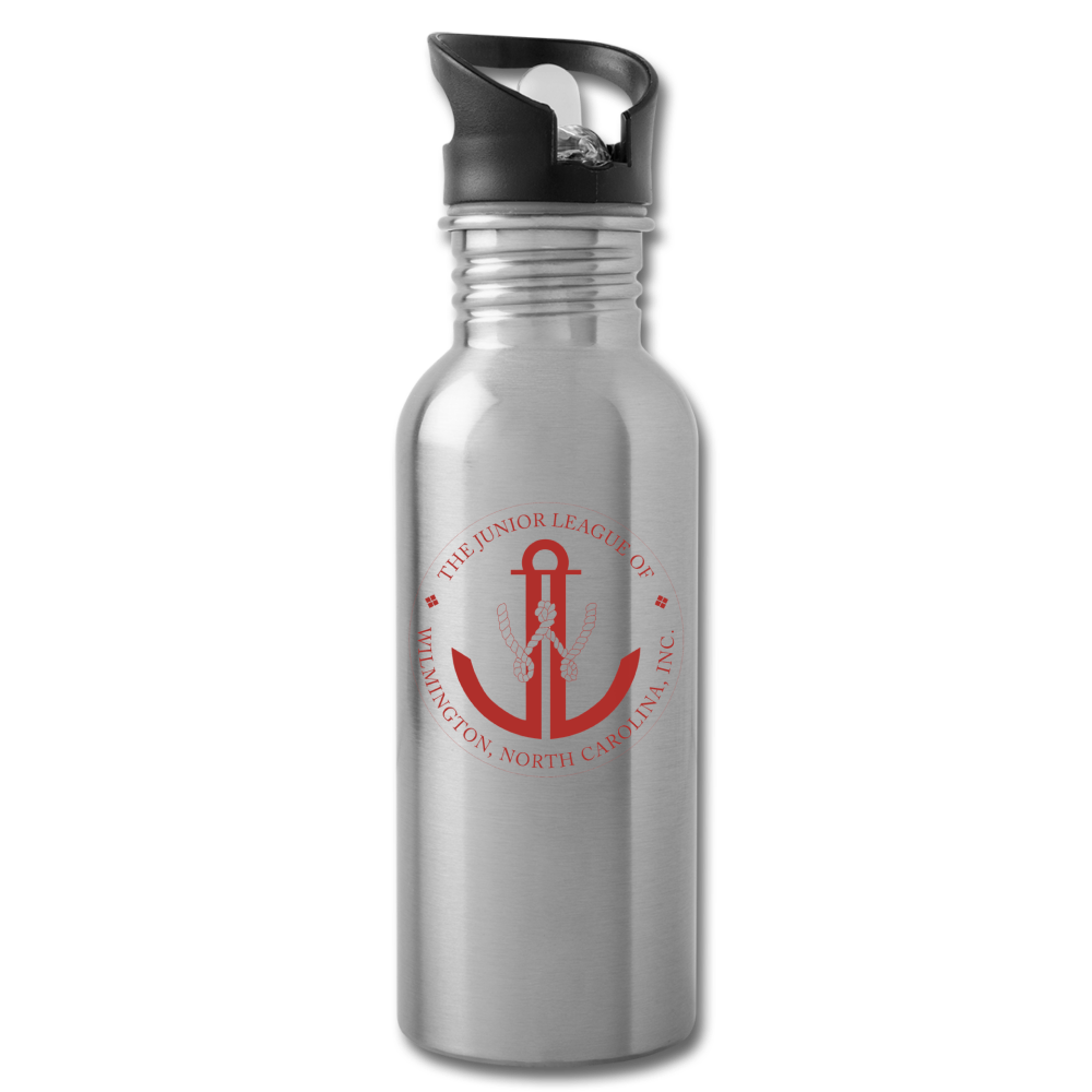 JL Wilmington, NC "Logo" Water Bottle - silver