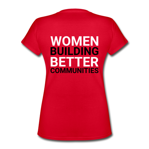 JL Wilmington, NC "Better Communities" Women's V-Neck T-Shirt - red