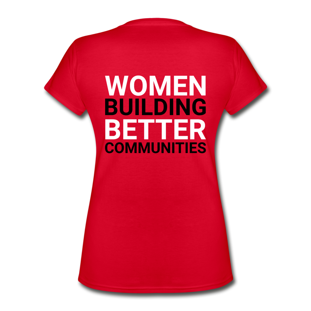 JLT "Better Communities" Women's V-Neck T-Shirt - red