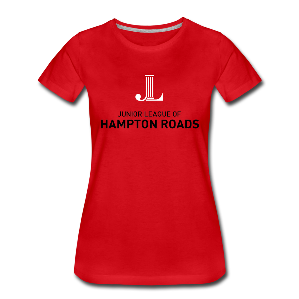 JL Hampton Roads "Better Communities" Women’s Premium T-Shirt - red