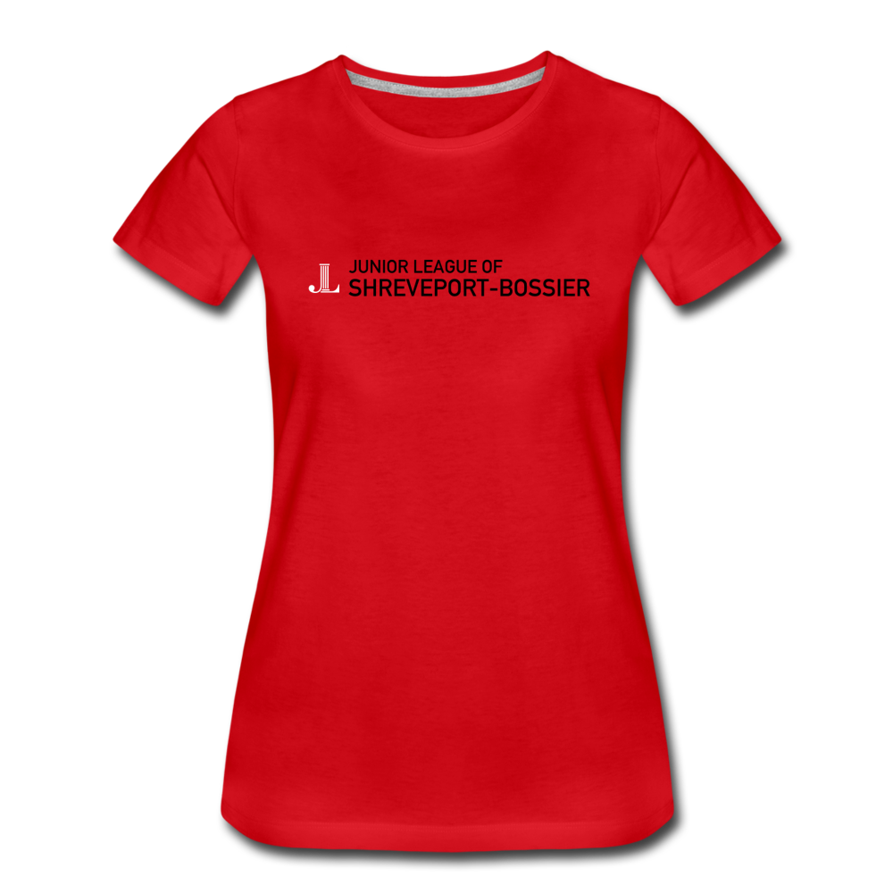 JL Shreveport-Bossier "Better Communities" Women’s Premium T-Shirt - red