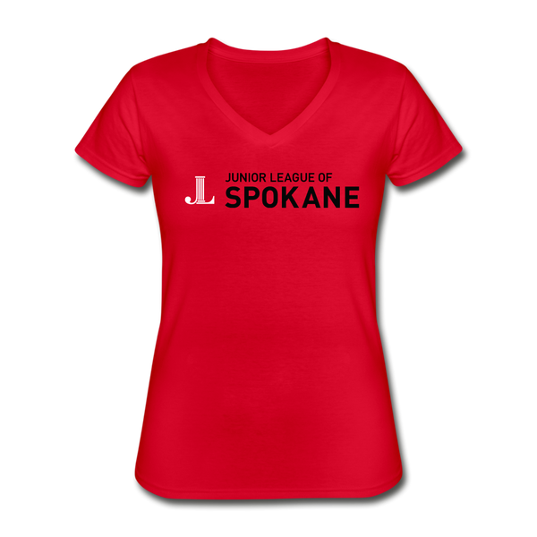 Spokane Women's V-Neck T-Shirt - red
