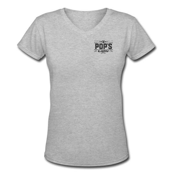 TEST 1 Women's V-Neck T-Shirt - gray