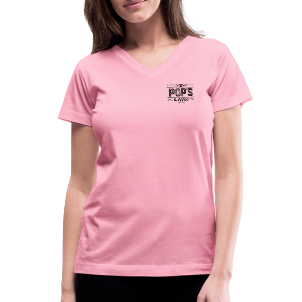 TEST 1 Women's V-Neck T-Shirt - pink