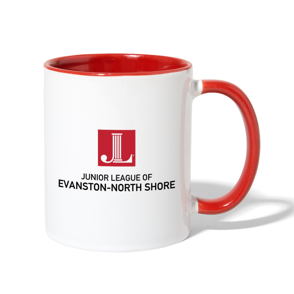 JL Evanston-North ShoreContrast Coffee Mug - white/red