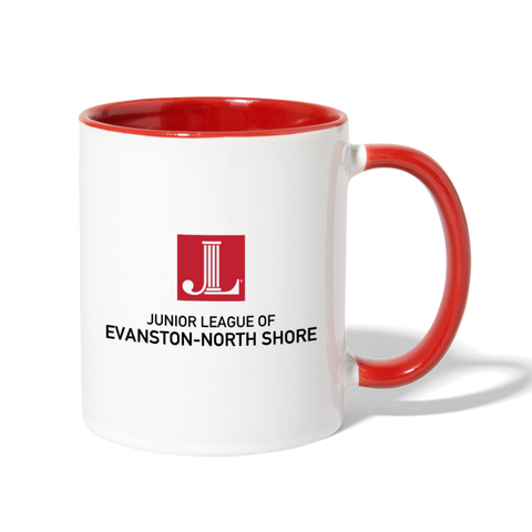 JL Evanston-North ShoreContrast Coffee Mug - white/red