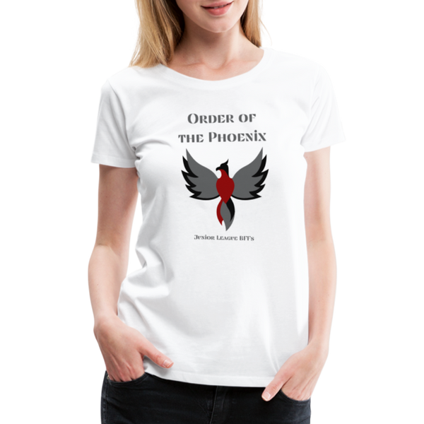 "Order of the Phoenix" Women’s Premium T-Shirt - white