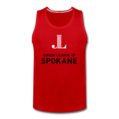 JL Spokane "Logo" Unisex Premium Tank - red