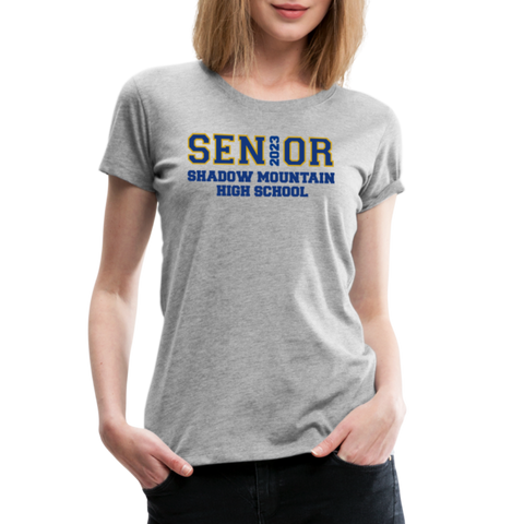 SMHS "Senior 2023" Women’s Premium T-Shirt - heather gray