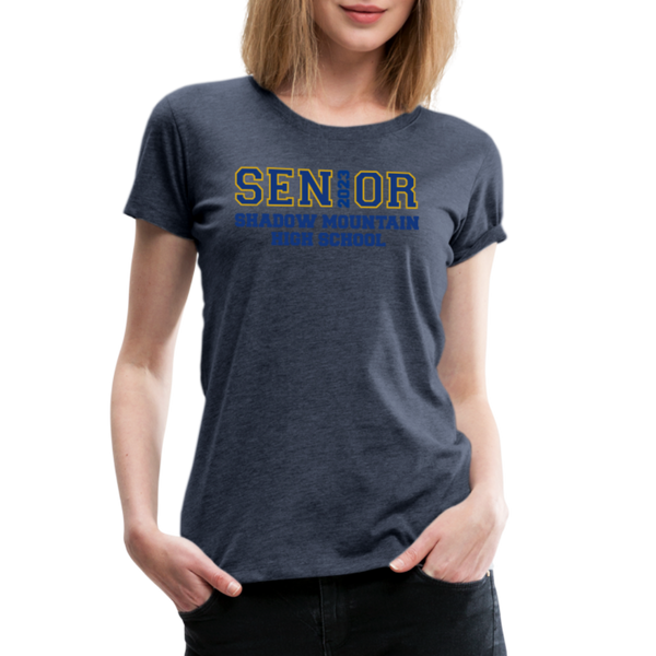 SMHS "Senior 2023" Women’s Premium T-Shirt - heather blue