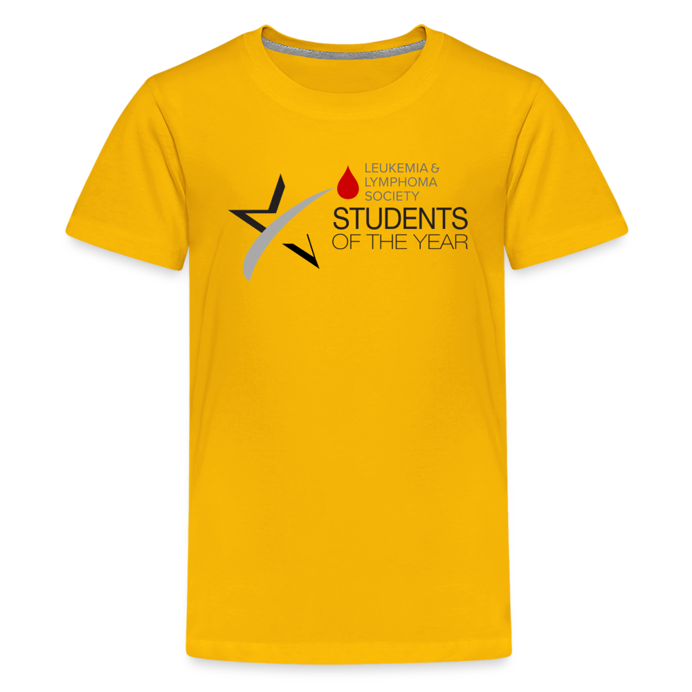 LLS Youth "Students of the Year" Premium T-Shirt - sun yellow