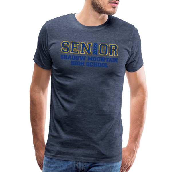 SMHS "Senior 2023" Unisex Premium T-Shirt - heather blue