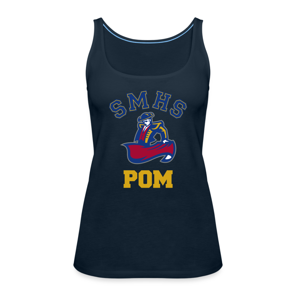 SMHS Pom & Cheer "Pom" Women's Tank - deep navy