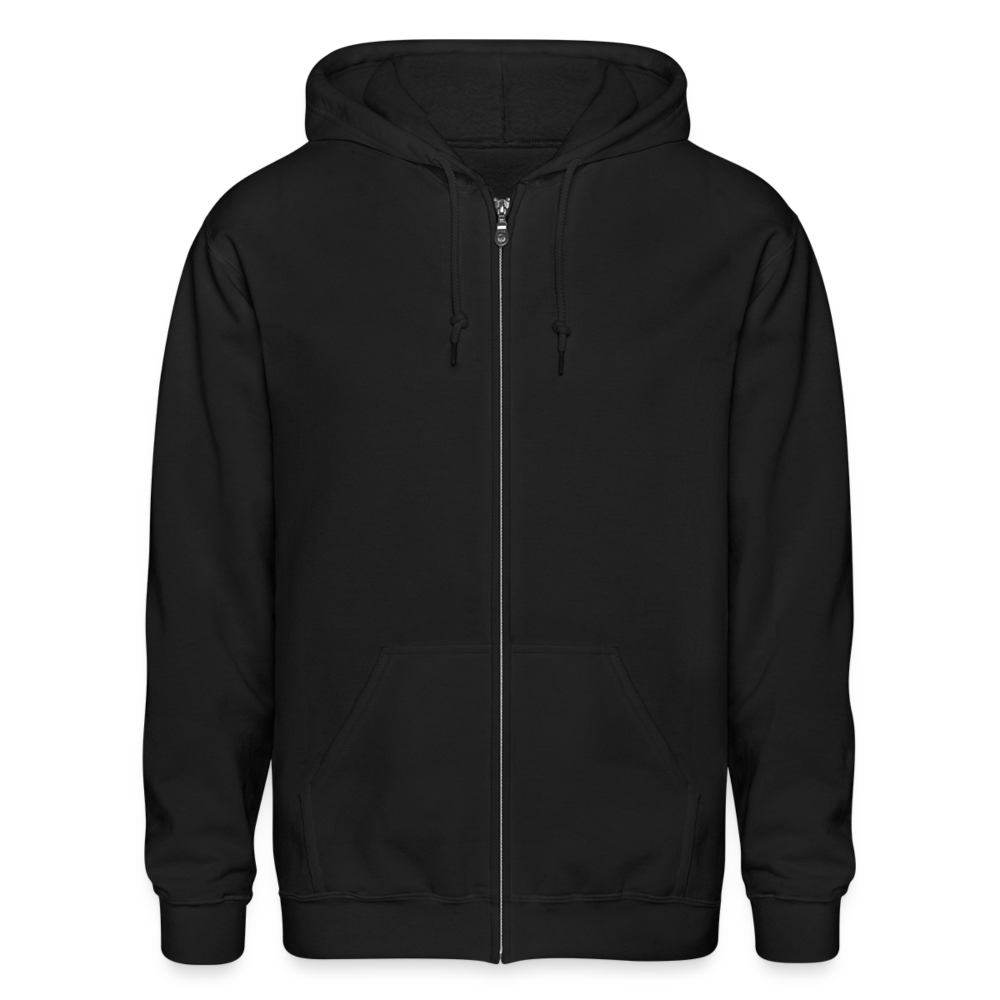 JL Evanston-North Shore "Logo" Heavy Blend Adult Zip Hoodie - Black/Gray - black