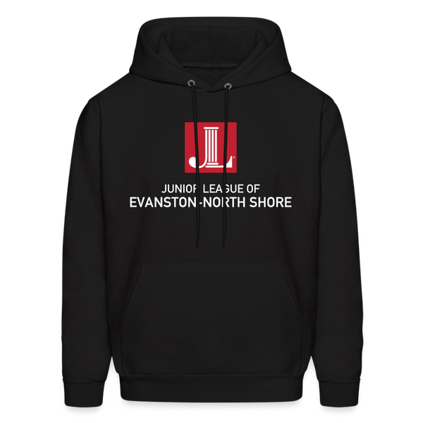JL Evanston-North Shore "Logo" Unisex Hoodie - Black/Gray - black